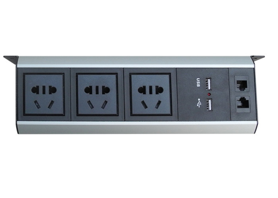 Chiny Uniwersalna podstawka pod gniazdko elektryczne z 2 * ładowarką USB / 1 * LAN dostawca