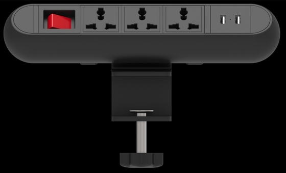 Chiny Biurko Przełącznik wielofunkcyjny uniwersalne gniazdko zasilania / zacisk Gniazdko zasilania biurka z ładowaniem USB do biurka / stołu dostawca