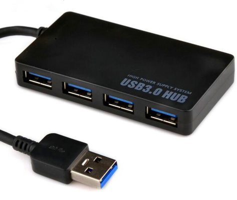 Chiny Ultra - cienki czteroportowy hub USB 3.0 do 5G szybkich rozgałęziaczy 5V dostawca